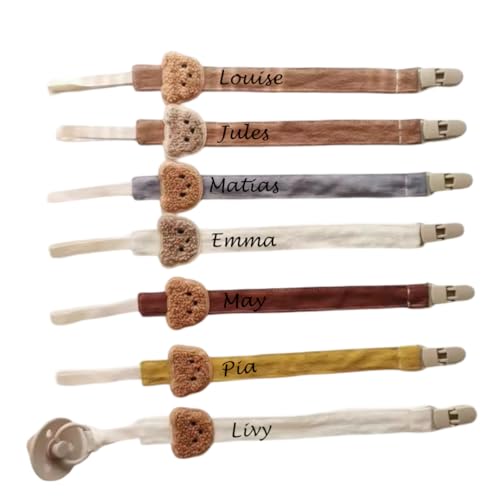 attache tétine personnalisé prénom fille garçon- 2025 pas cher