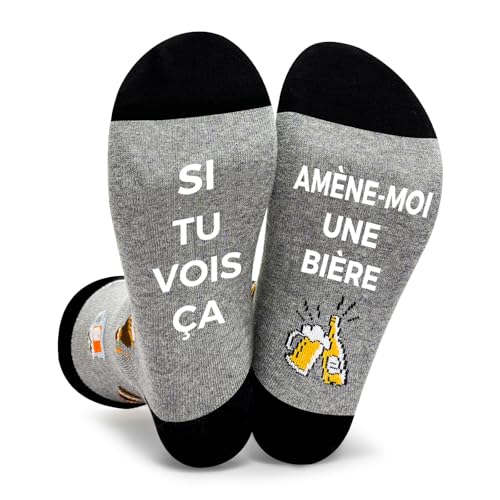 Chaussette Homme Humour Fantaisie Coton Drole 2025 pas cher