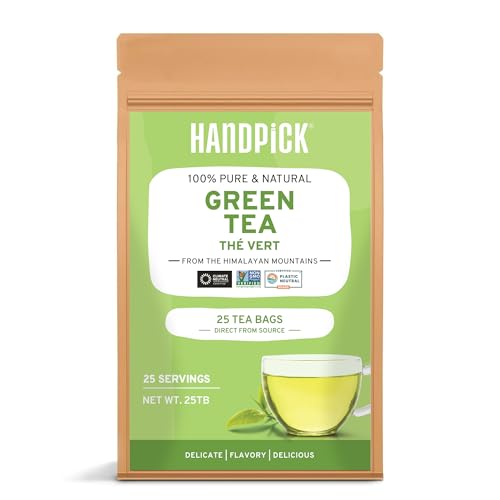 HANDPICK, Thé Vert 100% Pur de l'Himalaya (25 2025 pas cher