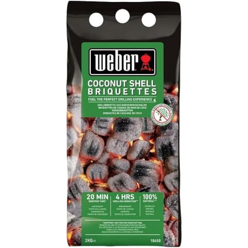 Weber Briquettes de Coques de Noix de Coco (2kg), 2025 pas cher