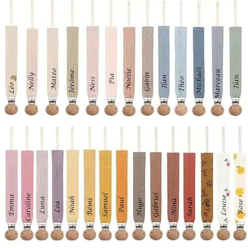 attache tétine personnalisé prénom fille garçon- 2025 pas cher