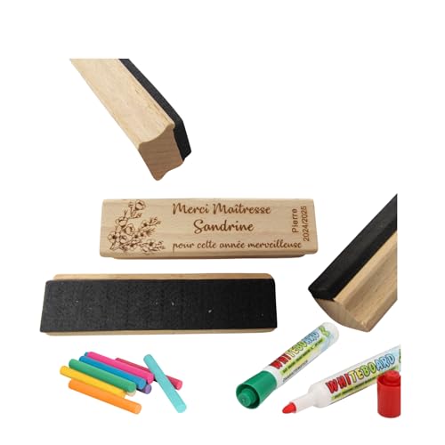 Brosse tableau personnalisée maîtresse – Cadeau 2025 pas cher