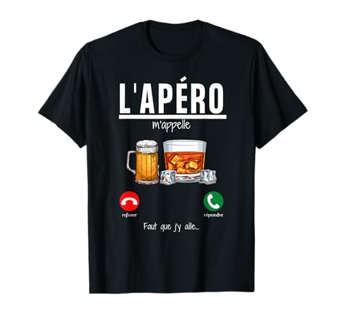 Humour homme alcool-apéro m'appelle-blague 2025 pas cher