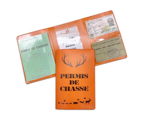 nemau - Porte Permis de Chasser 3 Volets - Gomme 2025 pas cher
