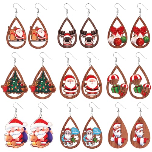 9 Paires de Boucles d'Oreilles de Noël pour 2026 pas cher
