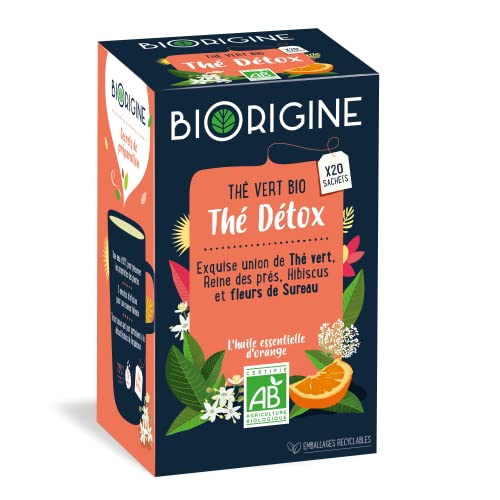 BiOrigine - Thé vert bio - Thé détox - Fleurs de 2026 pas cher