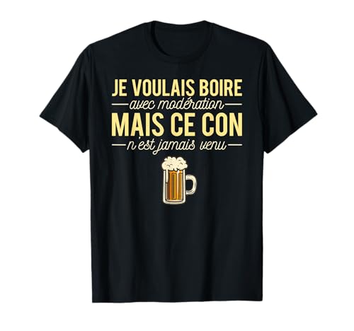 Bière Alcool Humour Je Voulais Boire Avec 2026 pas cher