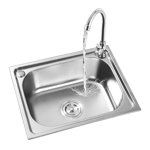 Évier de Cuisine Inox 1 Bac,Évier Cuisine en acier 2026 pas cher