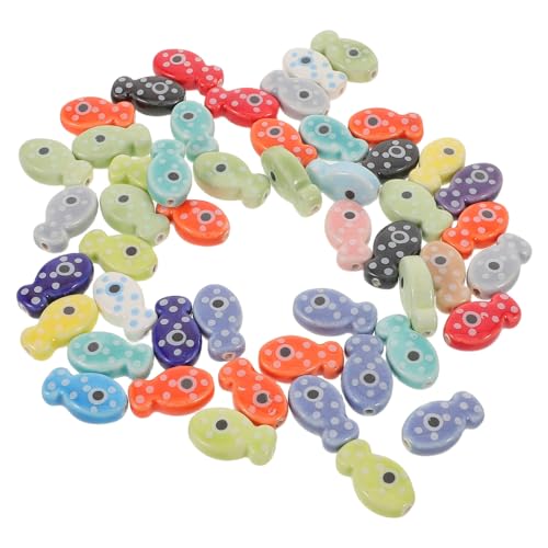 GALPADA 50 Pièces Perles Porcelaine Poisson 2026 pas cher