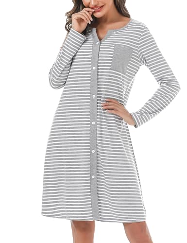 Marvmys Chemise De Nuit Femme Manches Longues 2026 pas cher