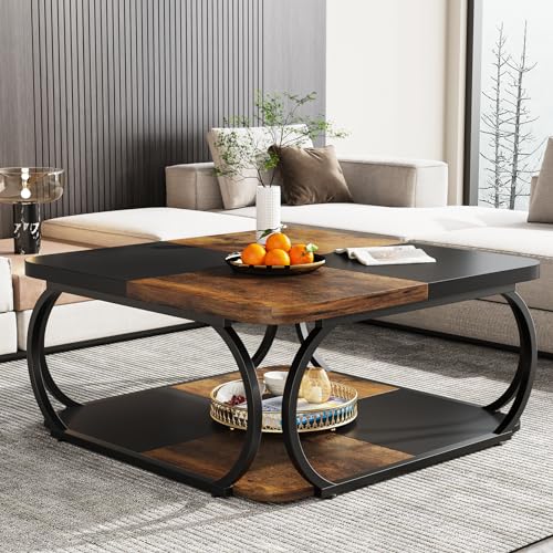 Tribesigns Table Basse Carrée pour Salon, 100 x 2026 pas cher