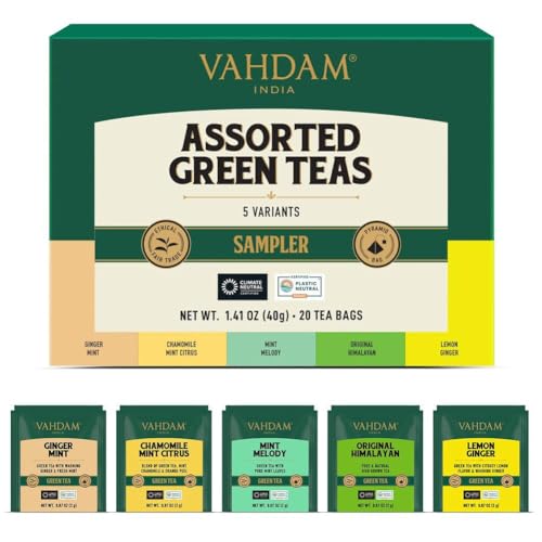 VAHDAM, Assortiment De Thé Vert - Coffret Cadeau 2026 pas cher